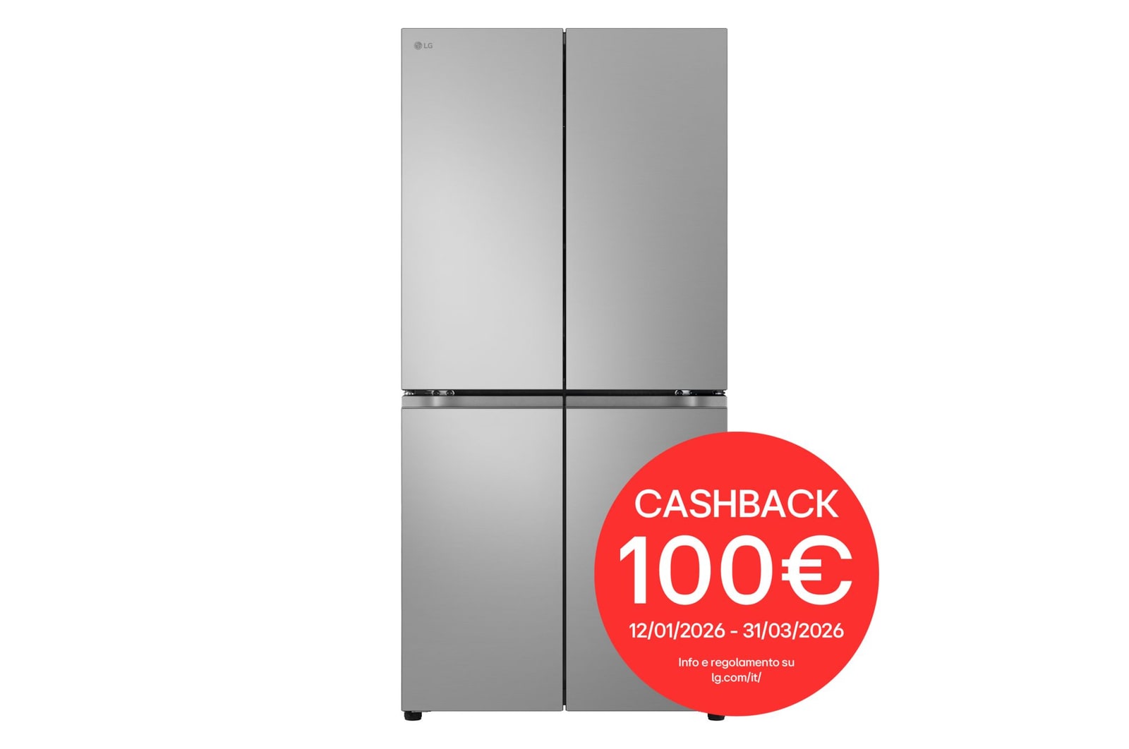 Vista frontale frigorifero chiuso GMB860PYDE